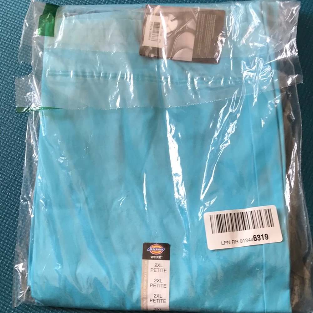 Blue 2XL Petite Dickies scrub pants NEW